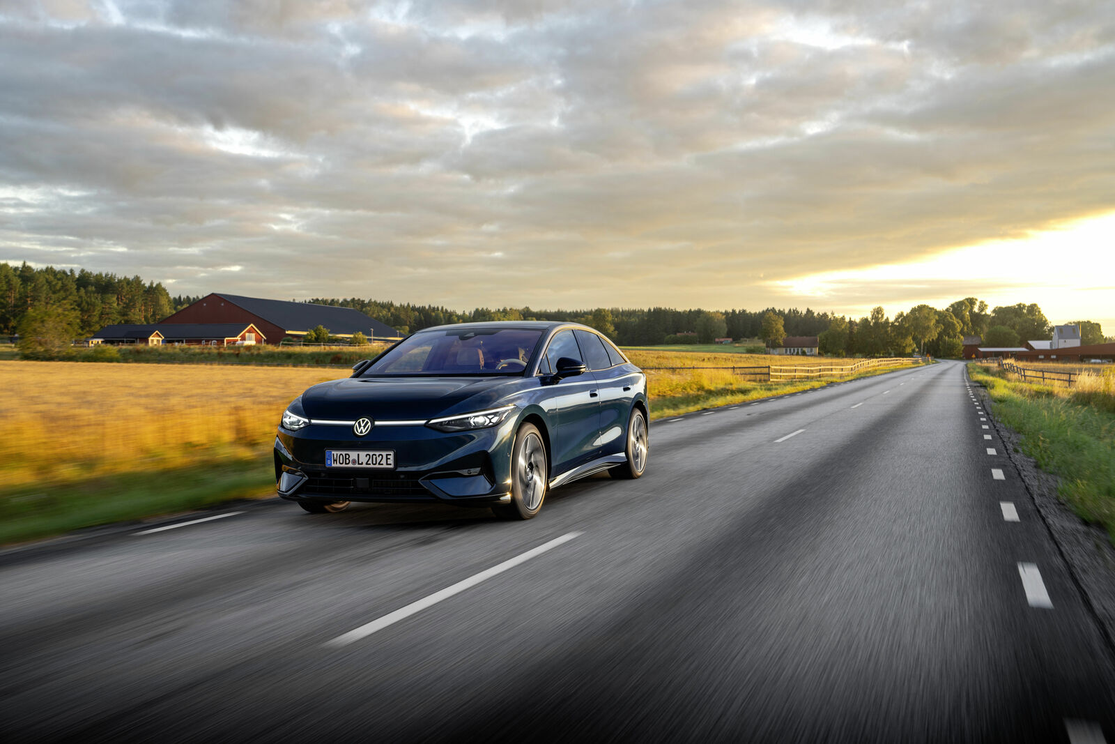 The all-electric Volkswagen ID.7 Pro S